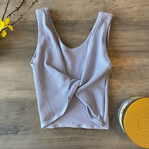 URBAN OUTFITTERS Lavender Twist Crop Top